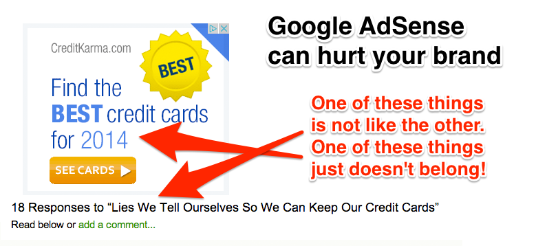 Google AdSense Can Hurt Your Brand