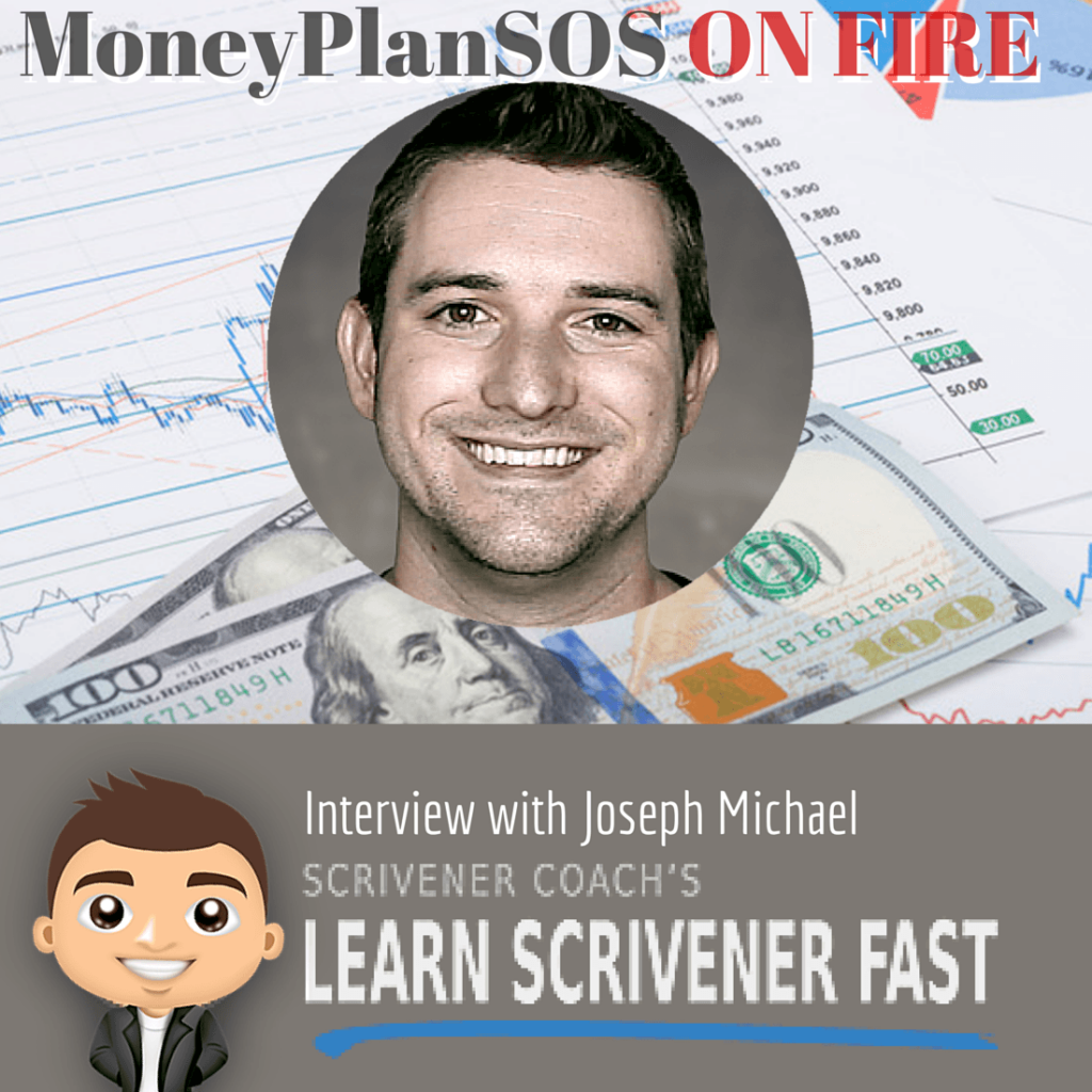 Scrivener Coach interview on MoneyPlan SOS podcast
